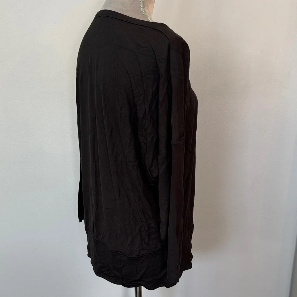 New York & Company Black tshirt soft Top NWT L - Picture 8 of 12